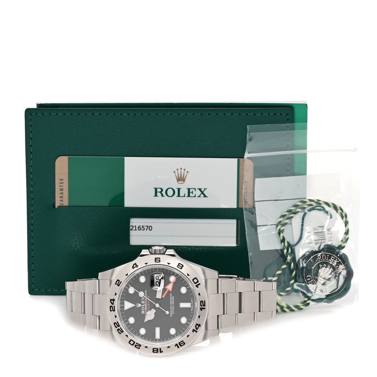 Stainless Steel 42mm Oyster Perpetual Date Explorer II Watch Black 216570