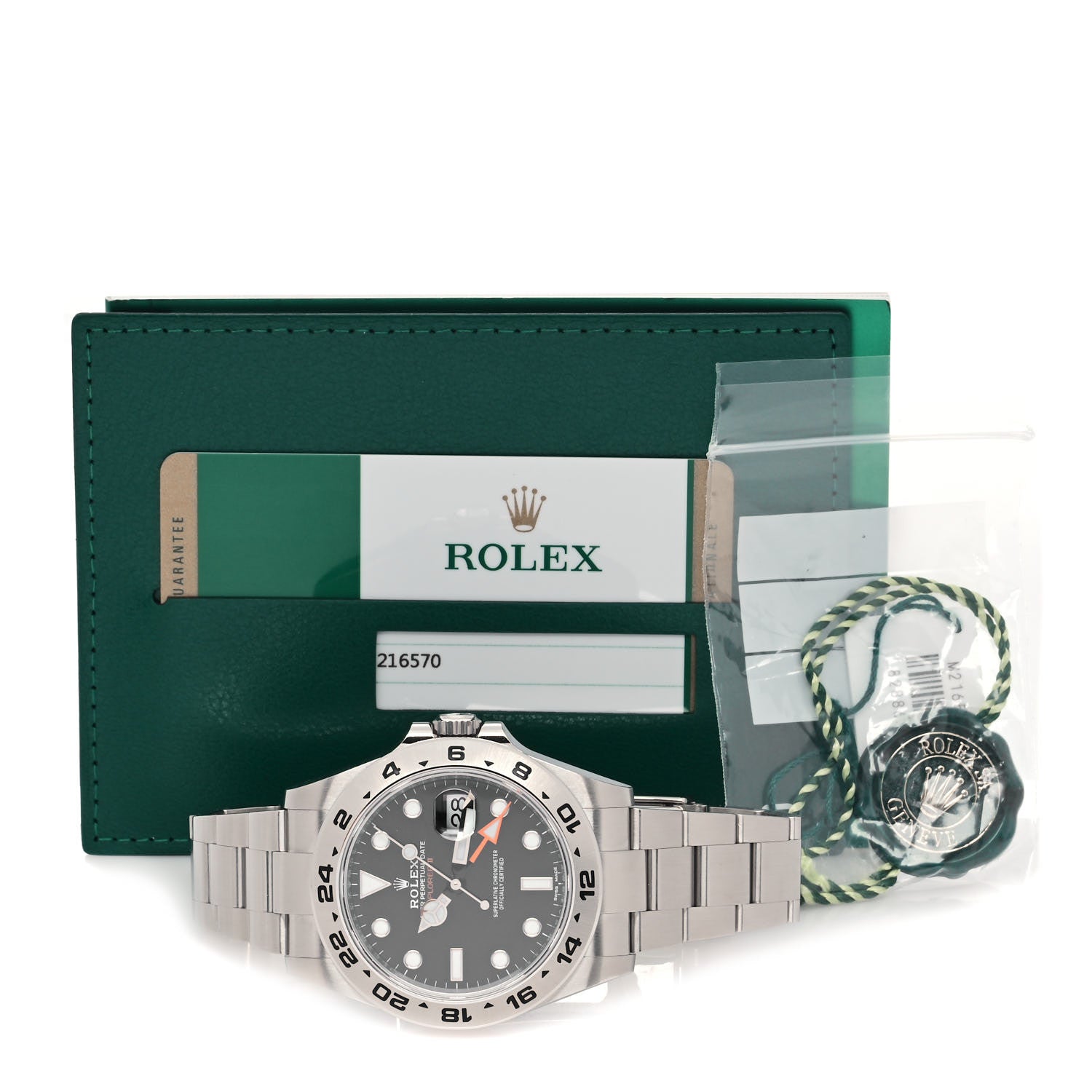 Rolex Stainless Steel 42mm Oyster Perpetual Date Explorer II Watch Black 216570 5 of 5