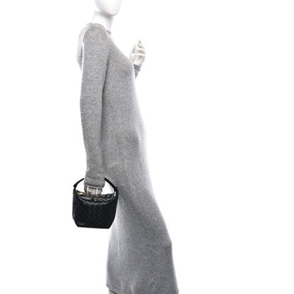 Bottega Veneta Calfskin Nappa Intrecciato Candy Wallace Black 2 of 10