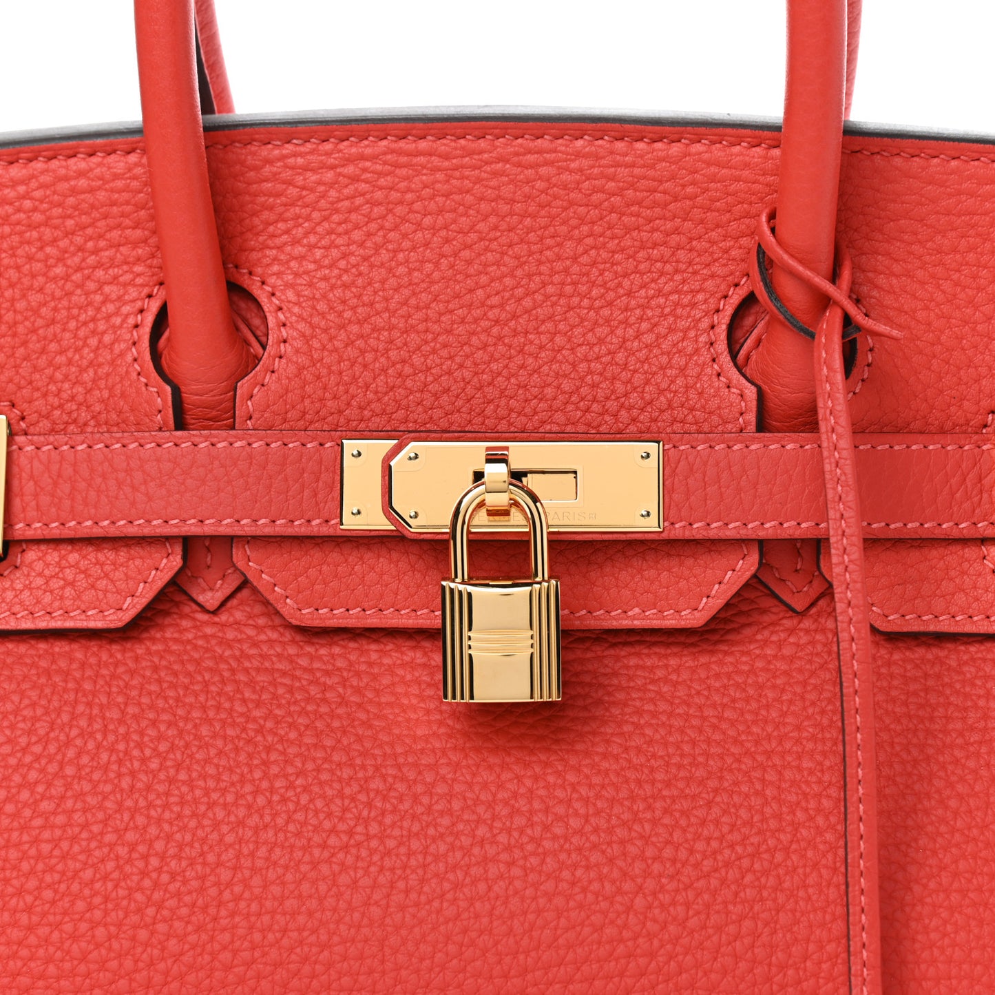 Togo Birkin 30 Rouge Pivoine