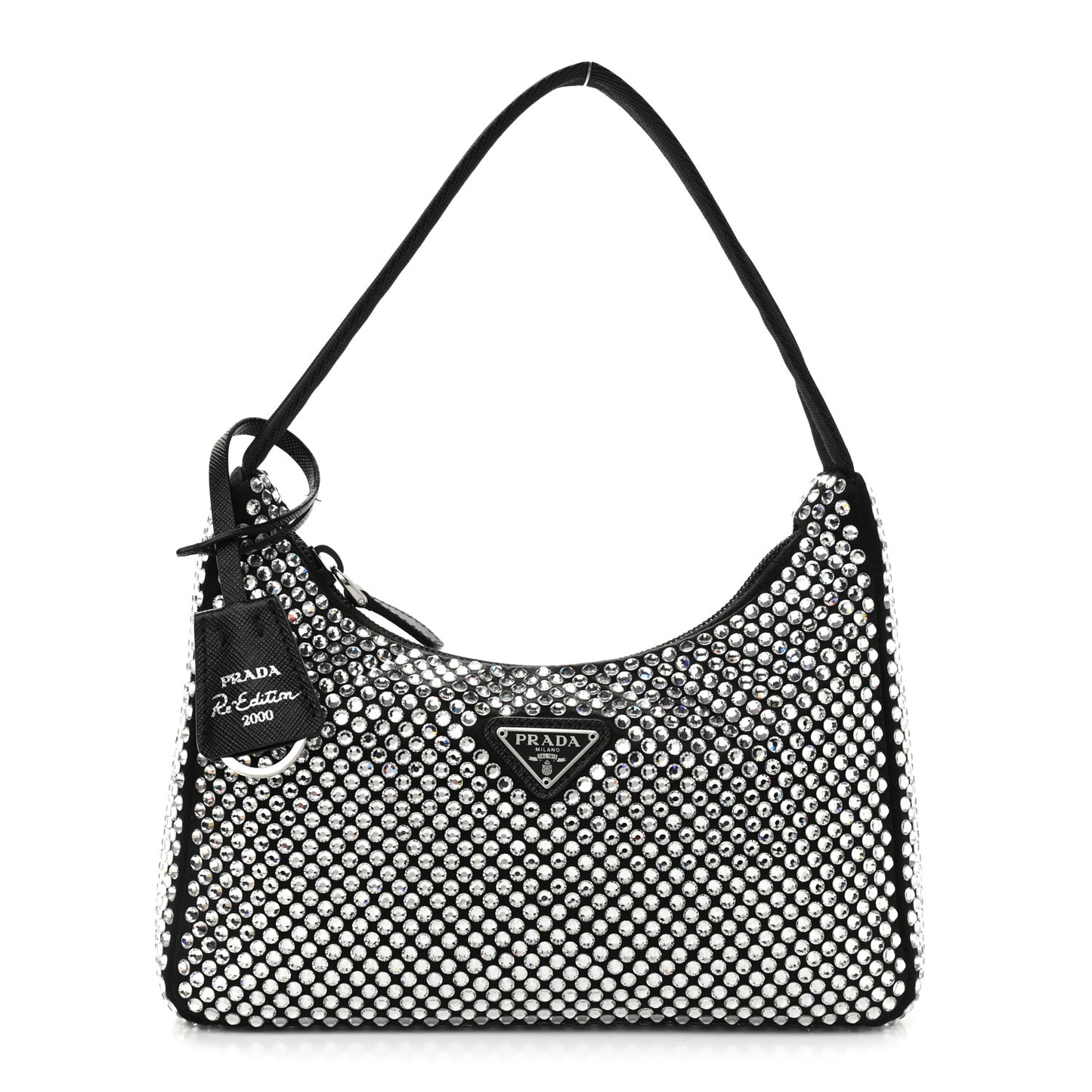 Satin Crystal Mini Re-Edition 2000 Bag Cristal