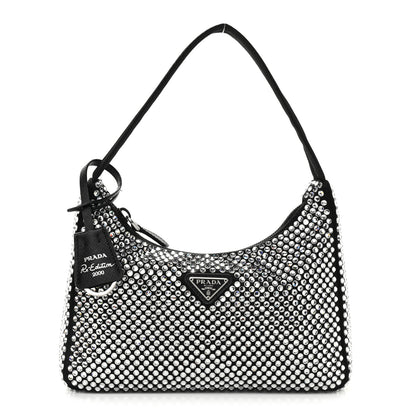 Prada Satin Crystal Mini Re-Edition 2000 Bag Cristal 1 of 11