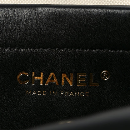 Chanel Tweed Calfskin Urban Essentials Small Shopping Bag Black Multicolor 5 of 10