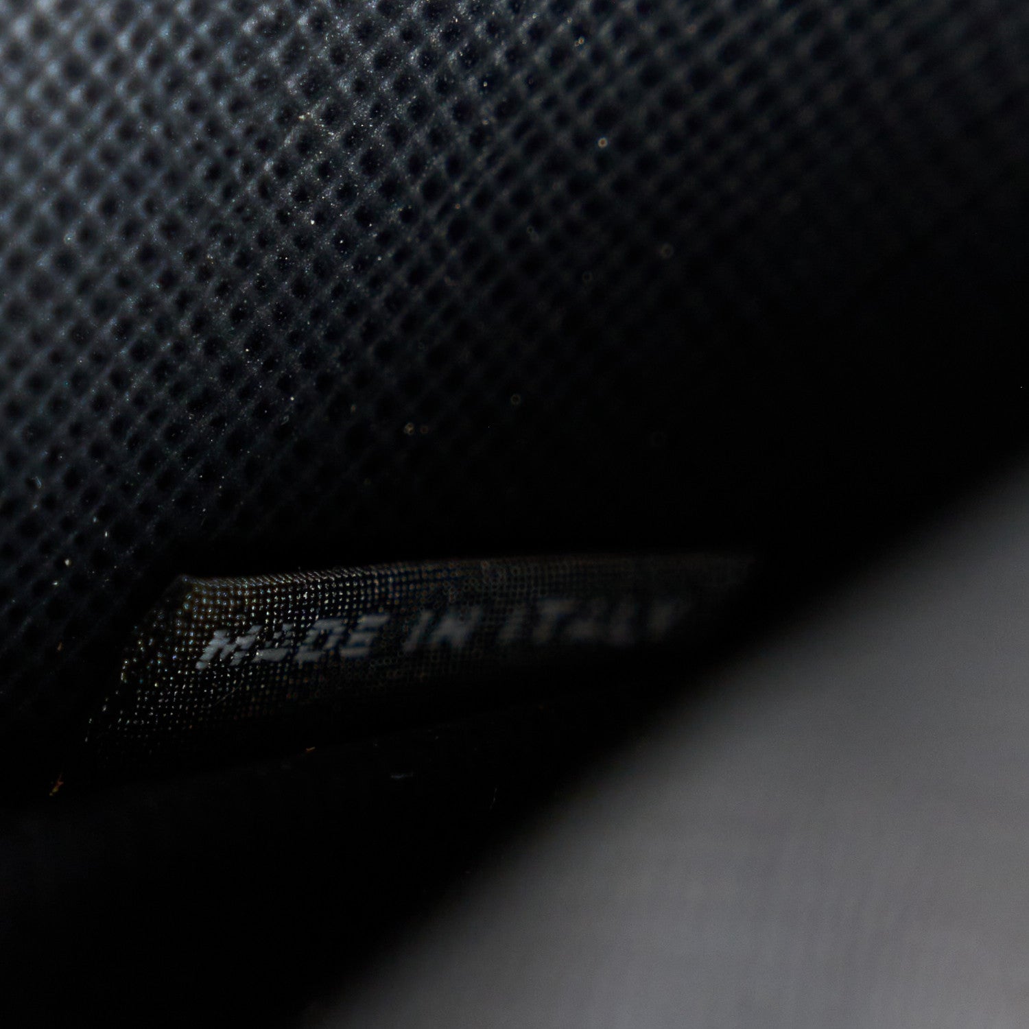 Prada Saffiano Metal Oro Chain Wallet Black 8 of 11