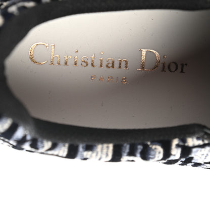 Christian Dior Velvet Oblique Solar Womens Slip On Sneakers 36 Deep Blue 7 of 9
