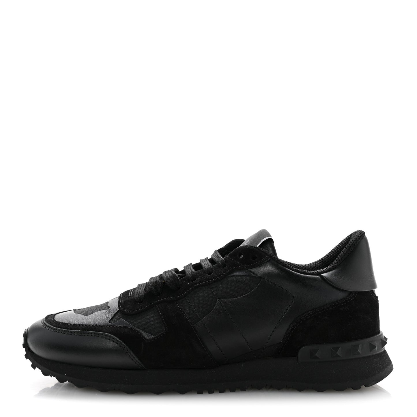 Nappa Suede Camouflage Womens Rockrunner Sneakers 39.5 Black