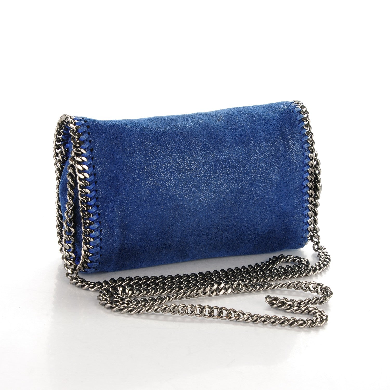 Stella McCartney Shaggy Deer Falabella Crossbody Bag Blue 3 of 8