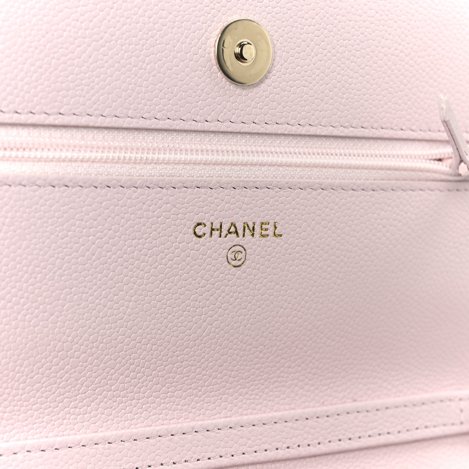 Chanel Caviar Quilted Tiny CC Wallet On Chain WOC Light Pink 6 of 12