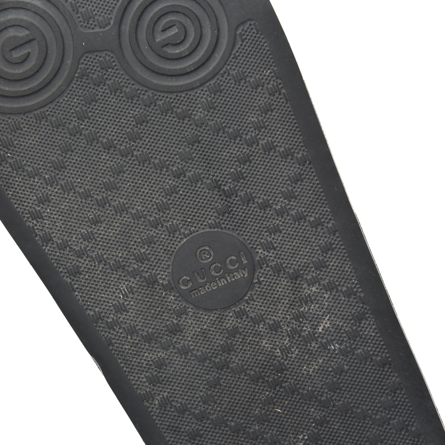 Gucci Rubber Web Mens Pool Slide Sandals 5 Black Green Red 5 of 6