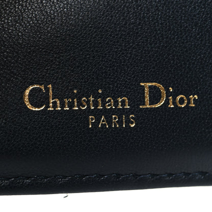 Christian Dior Oblique Saddle Lotus Wallet Blue 7 of 9