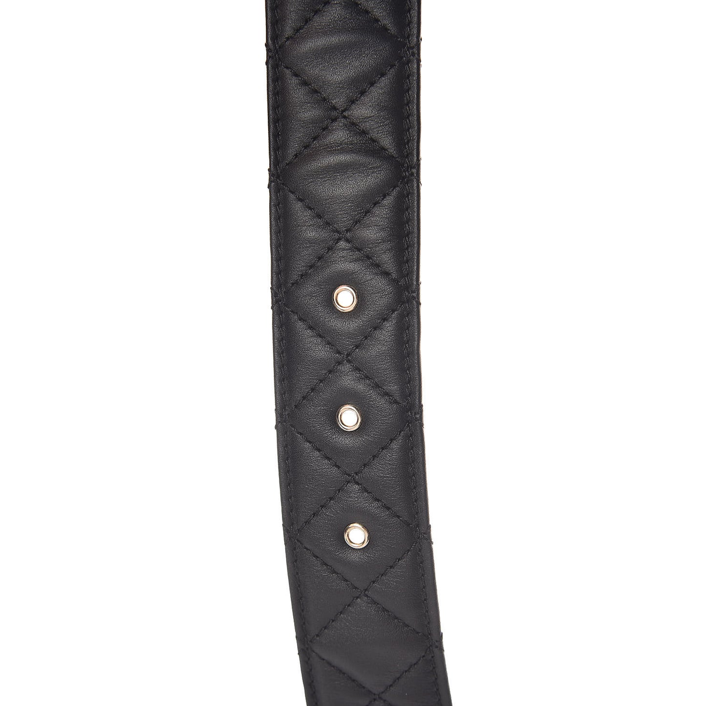 Lambskin Quilted CC Chain Belt 85 34 Black