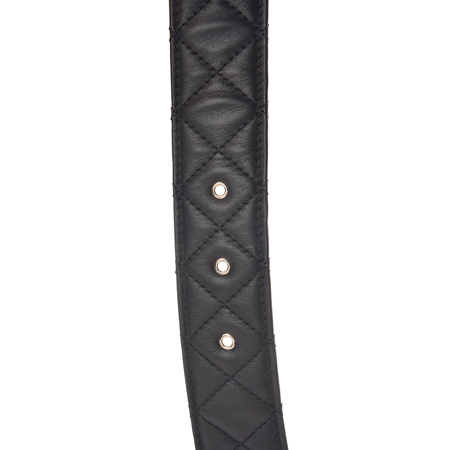 Chanel Lambskin Quilted CC Chain Belt 85 34 Black 5 of 7