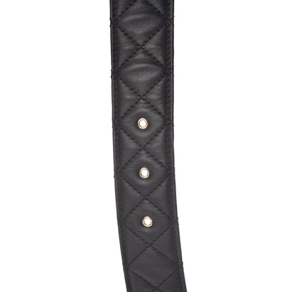 Chanel Lambskin Quilted CC Chain Belt 85 34 Black 5 of 7