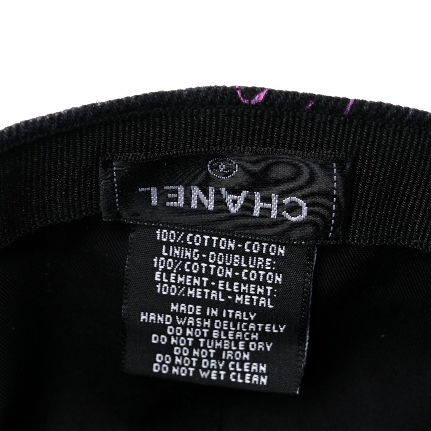 Chanel Denim Mood Cap Hat Black 7 of 7