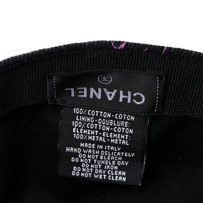 Chanel Denim Mood Cap Hat Black 7 of 7