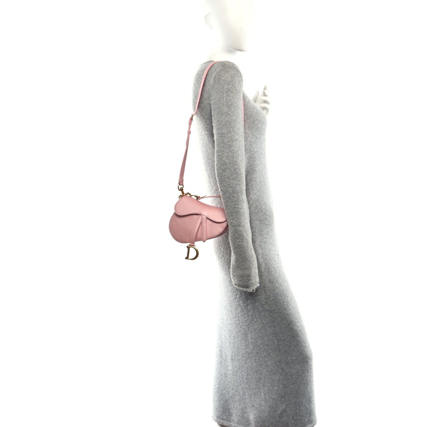 Christian Dior Deerskin Mini Saddle Bag With Strap Melacoton 2 of 10