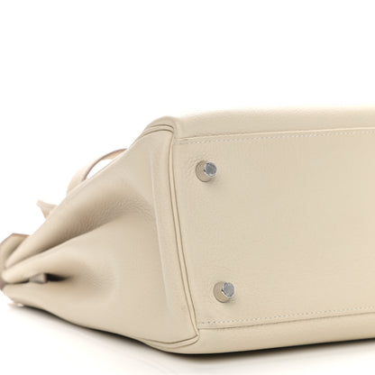 Hermes Togo Au Galop Kelly Retourne 32 Craie Rouge H Fauve Black 9 of 12