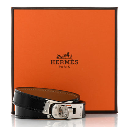 Hermes Box Kelly Double Tour Bracelet S Black 7 of 7