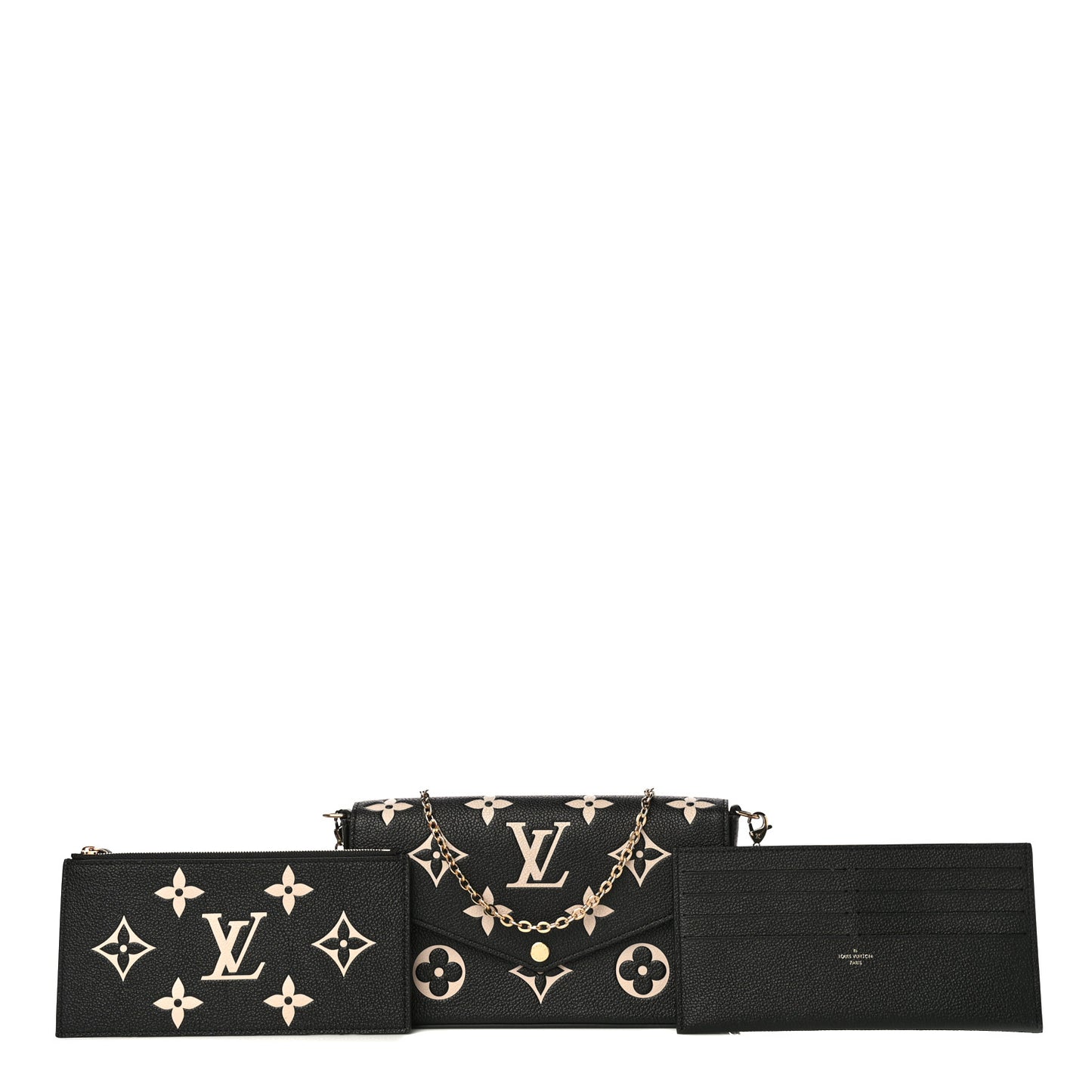 Empreinte Monogram Giant Felicie Pochette Black Beige