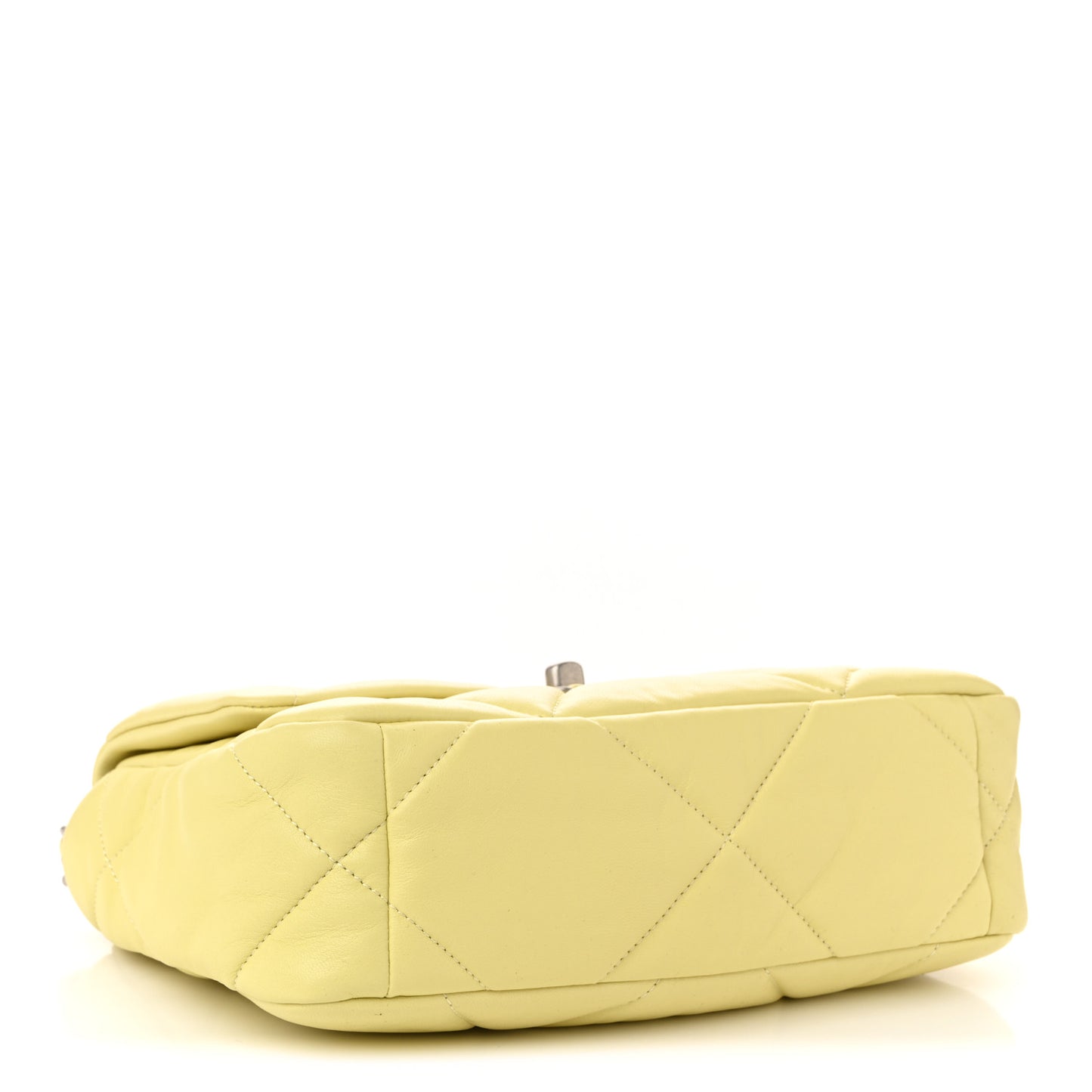 Lambskin Quilted Medium Chanel 19 Flap Yellow