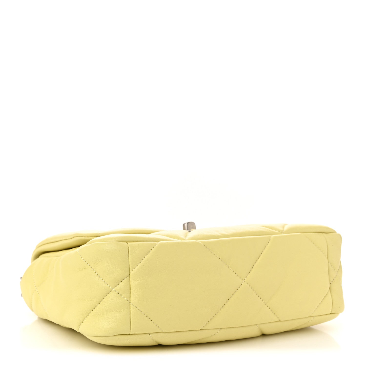 Chanel Lambskin Quilted Medium Chanel 19 Flap Yellow 4 of 10