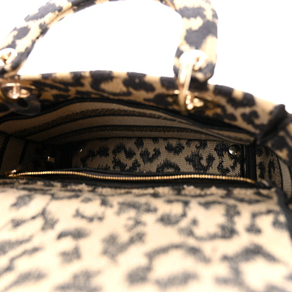 Christian Dior Canvas Medium Mizza Embroidered Lady D-Lite Beige Multicolor 5 of 9