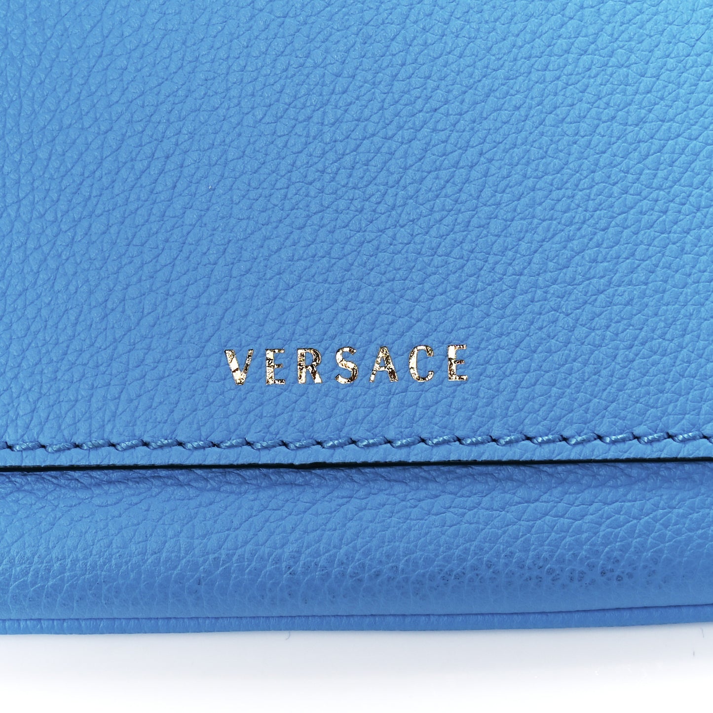 Grained Calfskin La Medusa Pouch Blue
