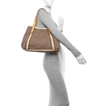 Prada Jacquard Logo Tote Corda 2 of 16