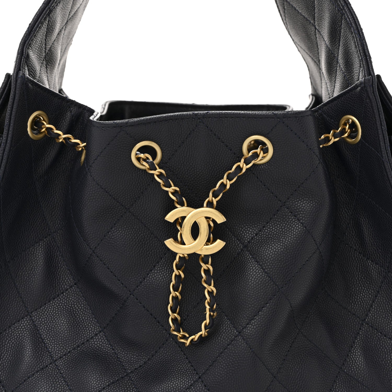 Chanel Caviar Quilted Small Chanel 25 Handbag Dark Navy 8 of 11
