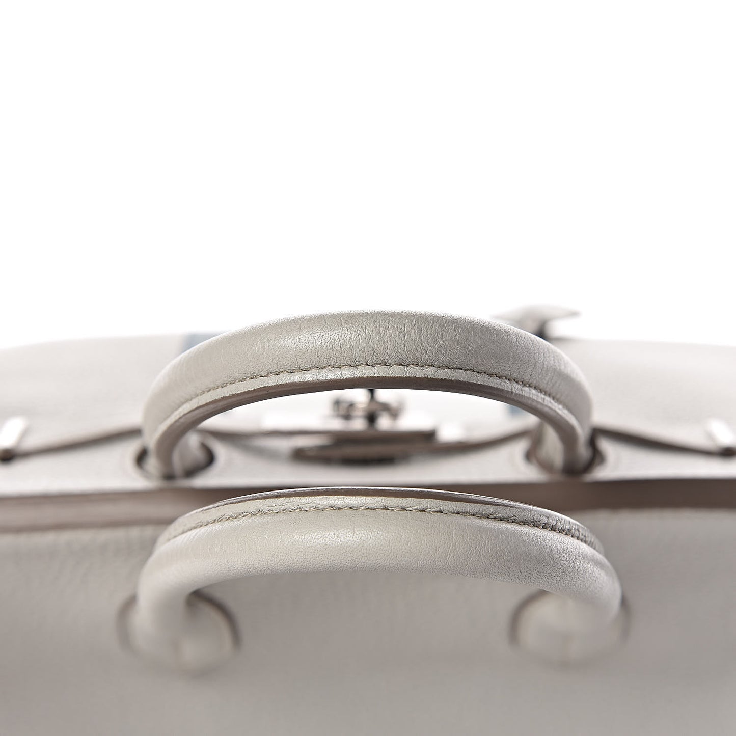 Taurillon Clemence Lizard Club Birkin 35 Gris Perle White Mykonos