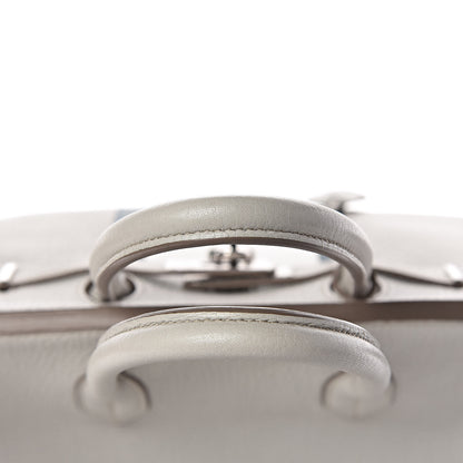 Hermes Taurillon Clemence Lizard Club Birkin 35 Gris Perle White Mykonos 36 of 39