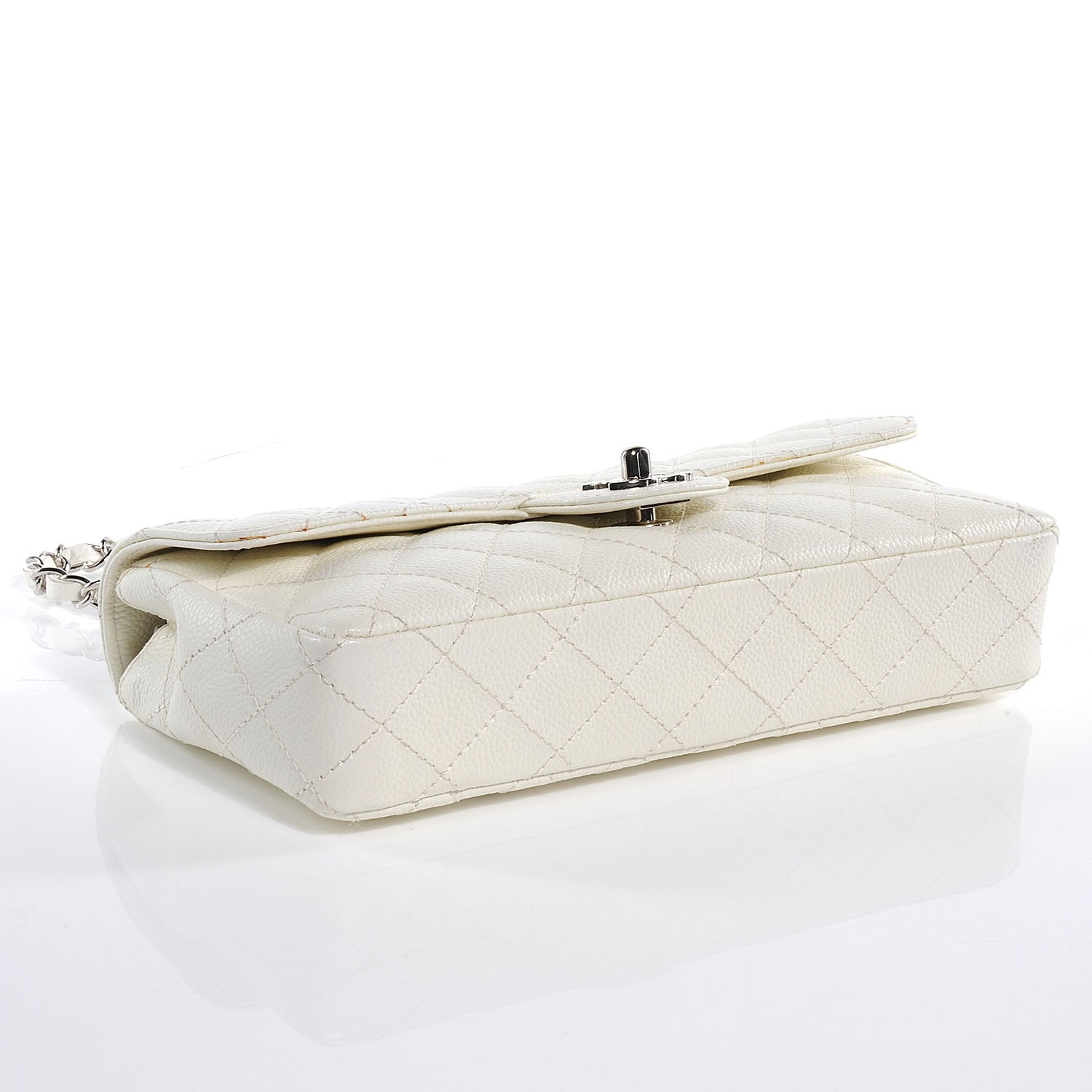 Chanel Caviar East West Flap White 4 of 7