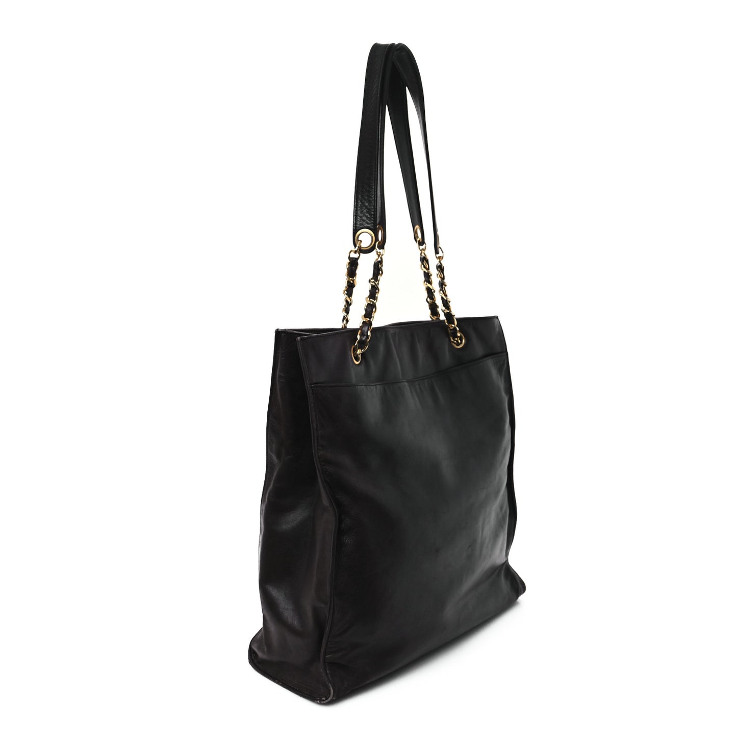 Lambskin CC Shoulder Bag Brown