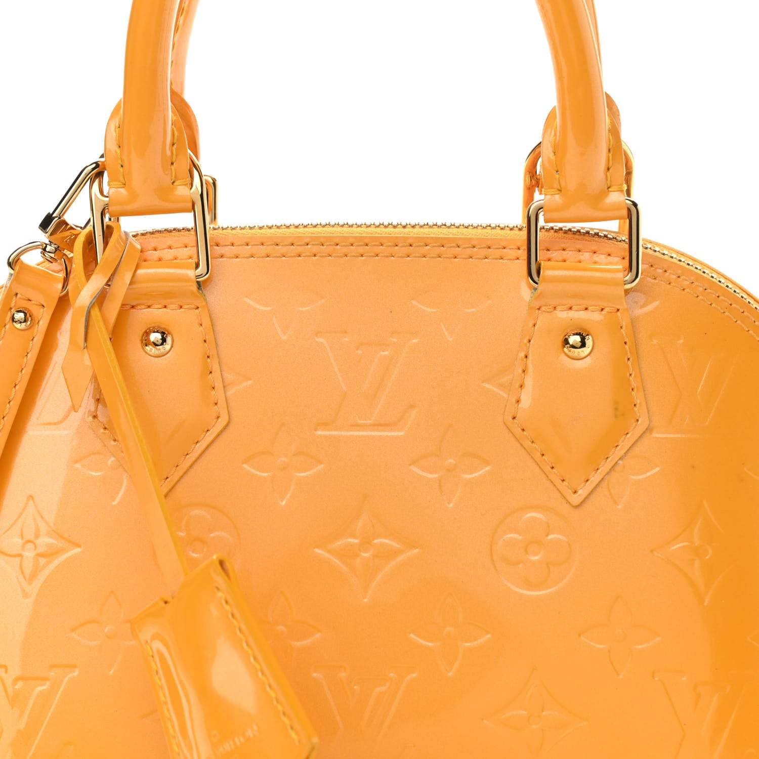 Louis Vuitton Vernis Alma BB Jaune Passion 7 of 10