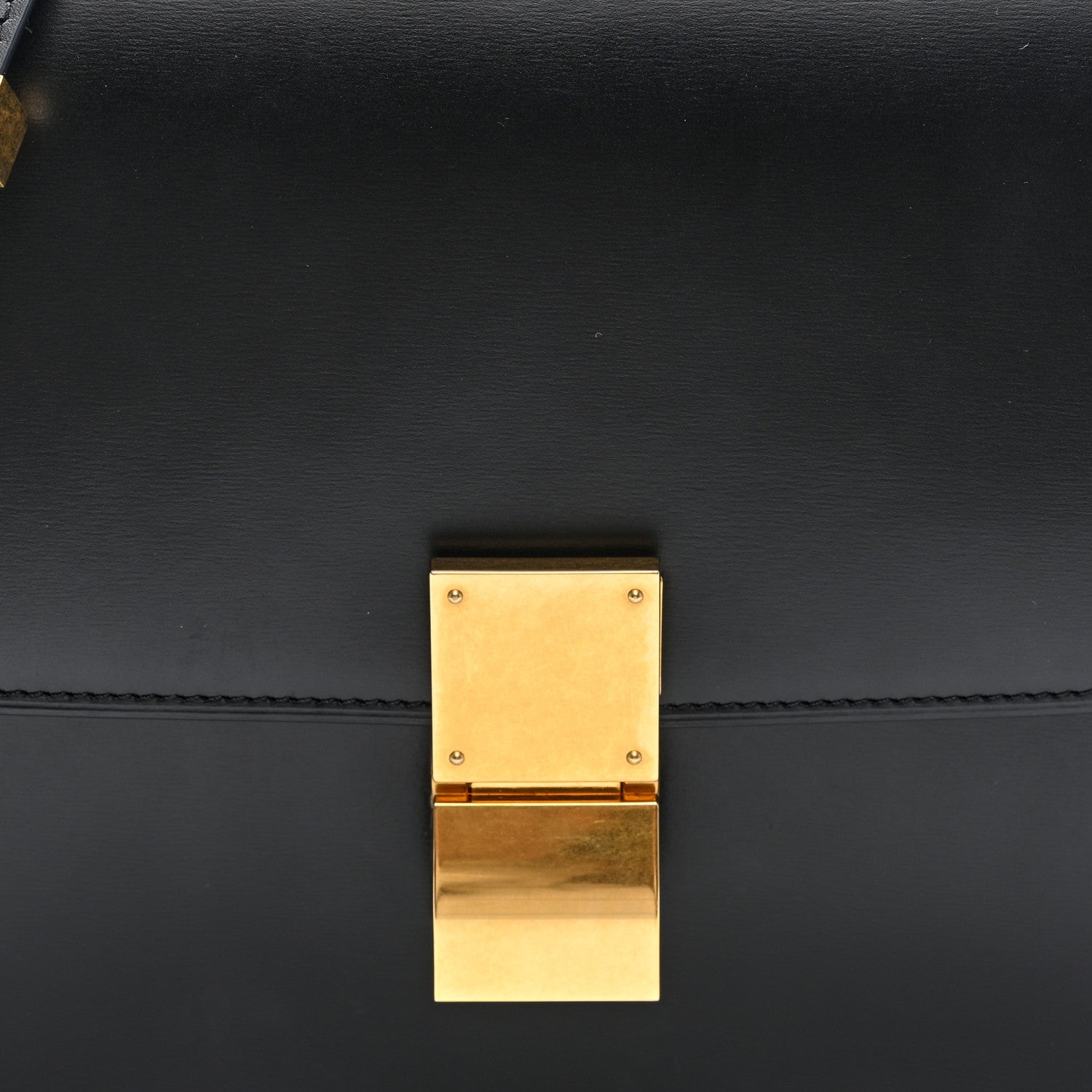 Celine Box Calfskin Medium Classic Box Flap Bag Black 7 of 9