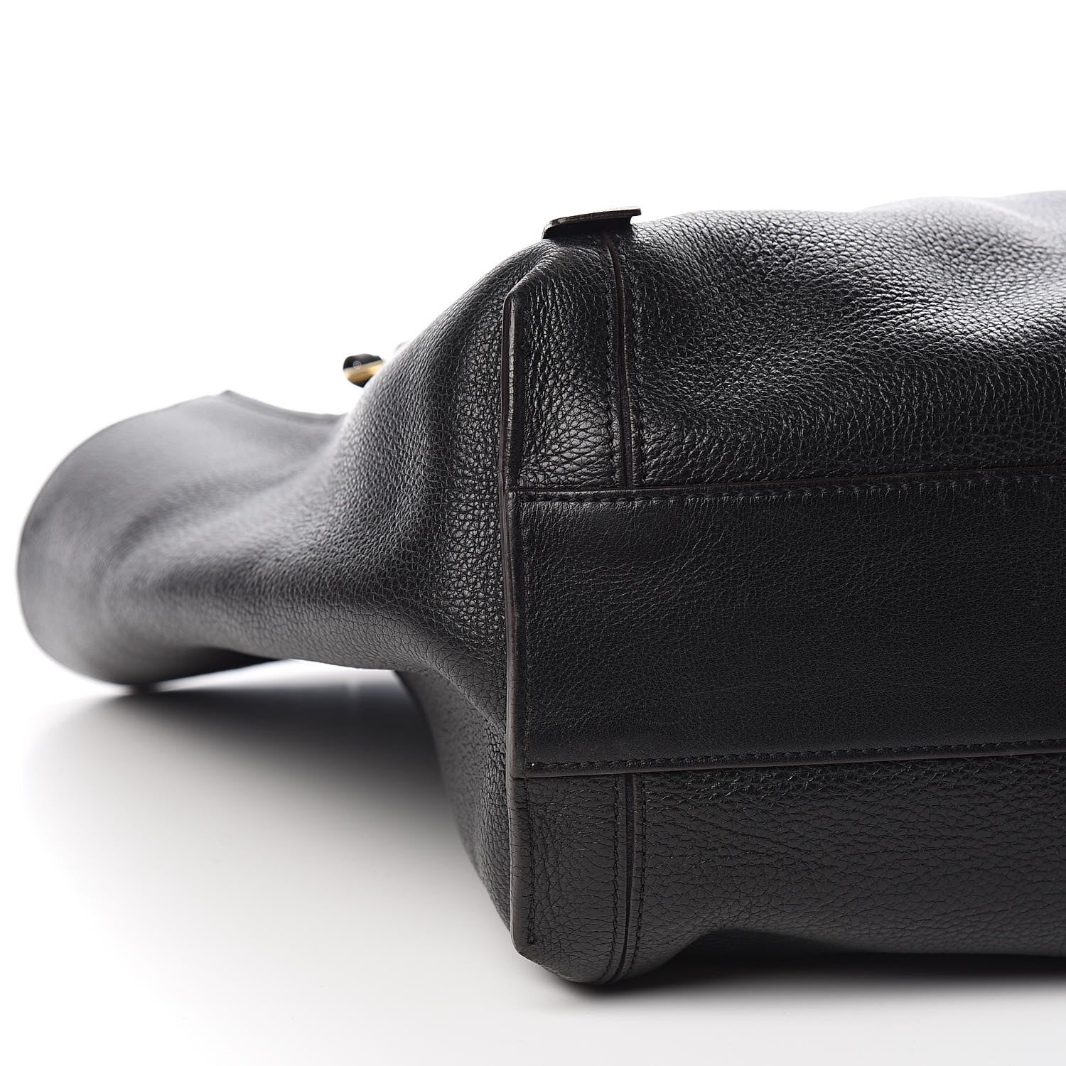 Chloe Smooth Calfskin Medium Milo Shopping Tote Black 9 of 12