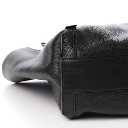Chloe Smooth Calfskin Medium Milo Shopping Tote Black 9 of 12