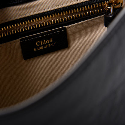 Chloe Suede Calfskin Small Faye Backpack Black 7 of 8