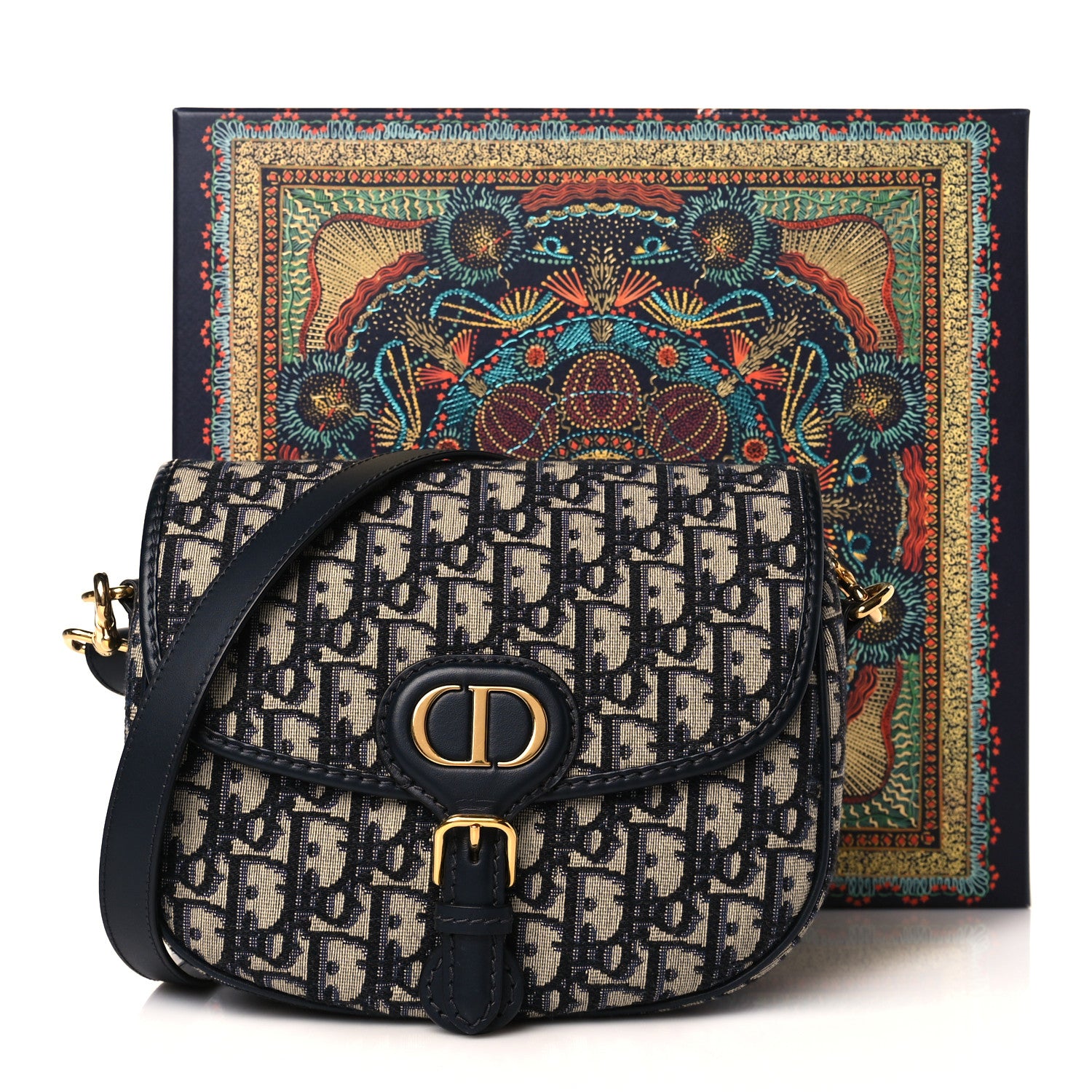 Christian Dior Oblique Medium Bobby Flap Blue 10 of 10