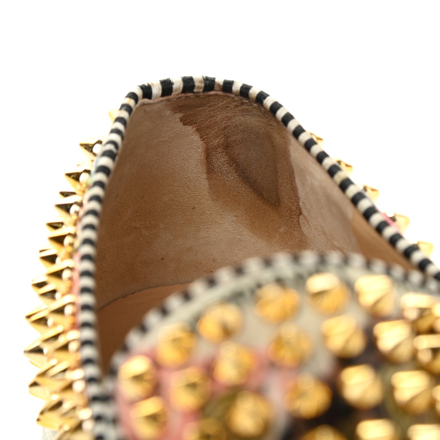 Patent Womens Spikes Pik Boat Flats 39.5 Multicolor