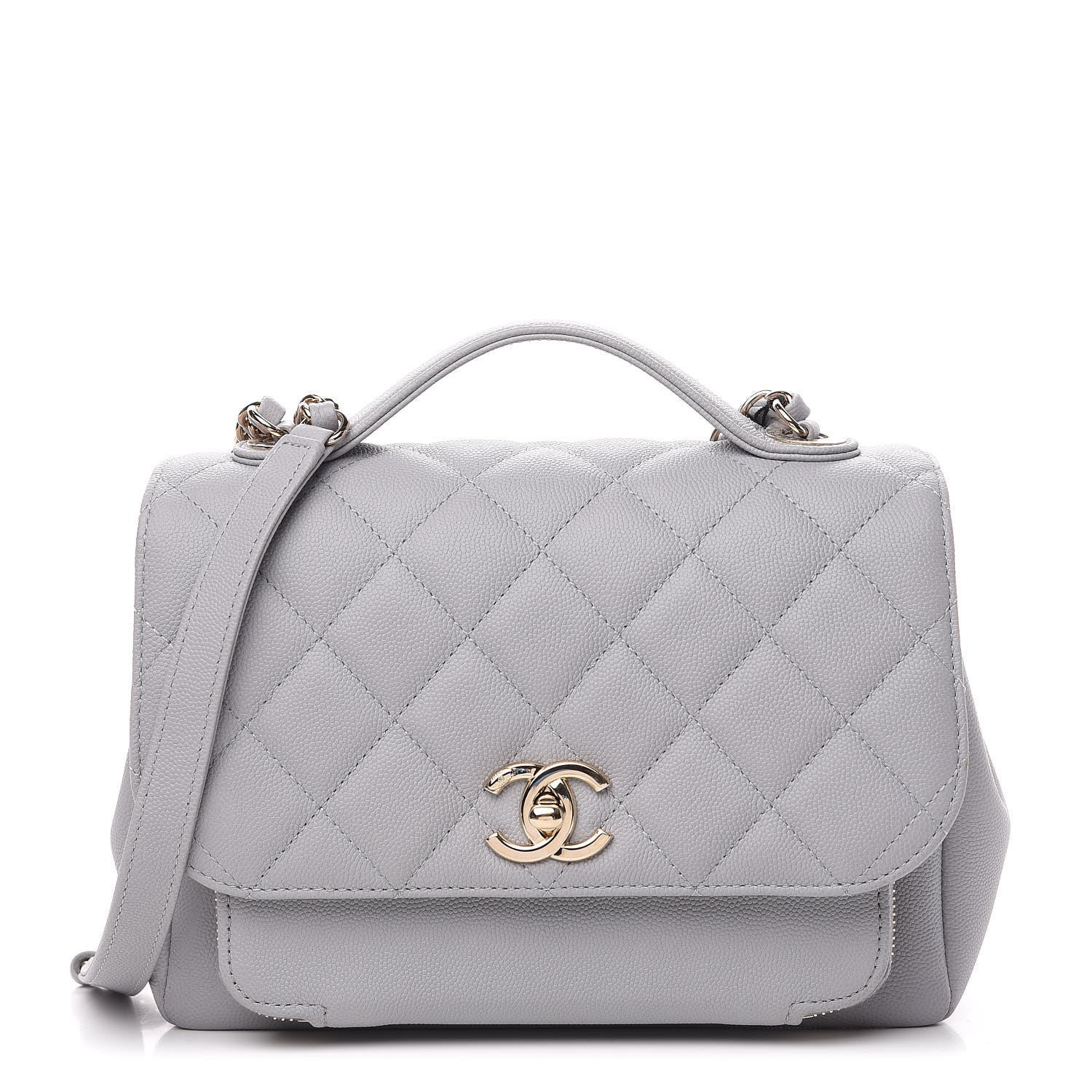 Chanel Caviar Quilted Medium Business Affinity Flap Grey 1 of 10