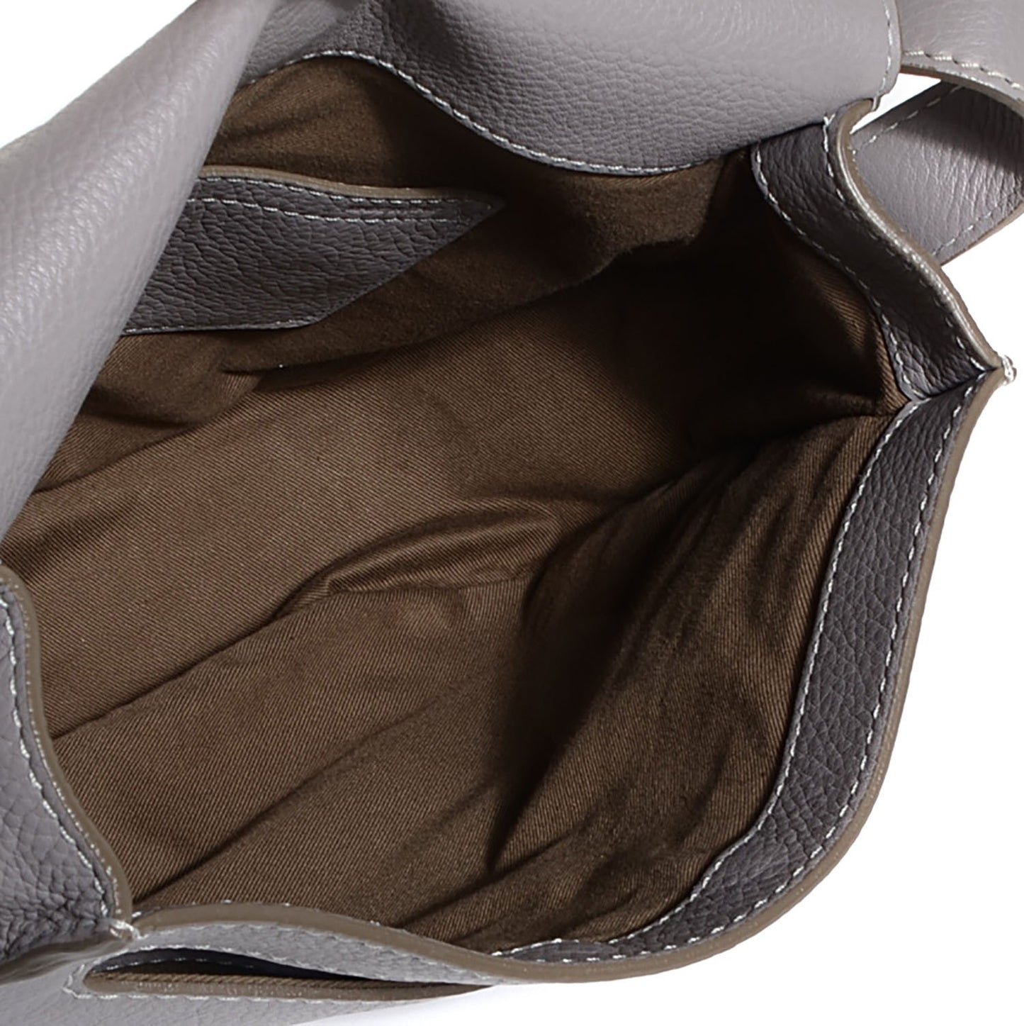 Calfskin Medium Marcie Round Crossbody Bag Cashmere Grey