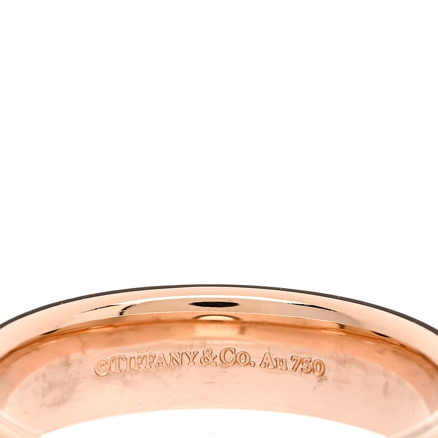 Tiffany 18K Rose Gold Tiffany T Wide Ring 60 9 4 of 4