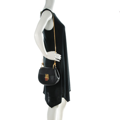 Chloe Grained Lambskin Mini Drew Shoulder Bag Black 2 of 8