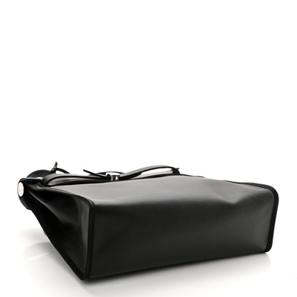 Hermes Toile H Berline Vache Hunter Herbag Zip PM 31 Black Ecru 6 of 11