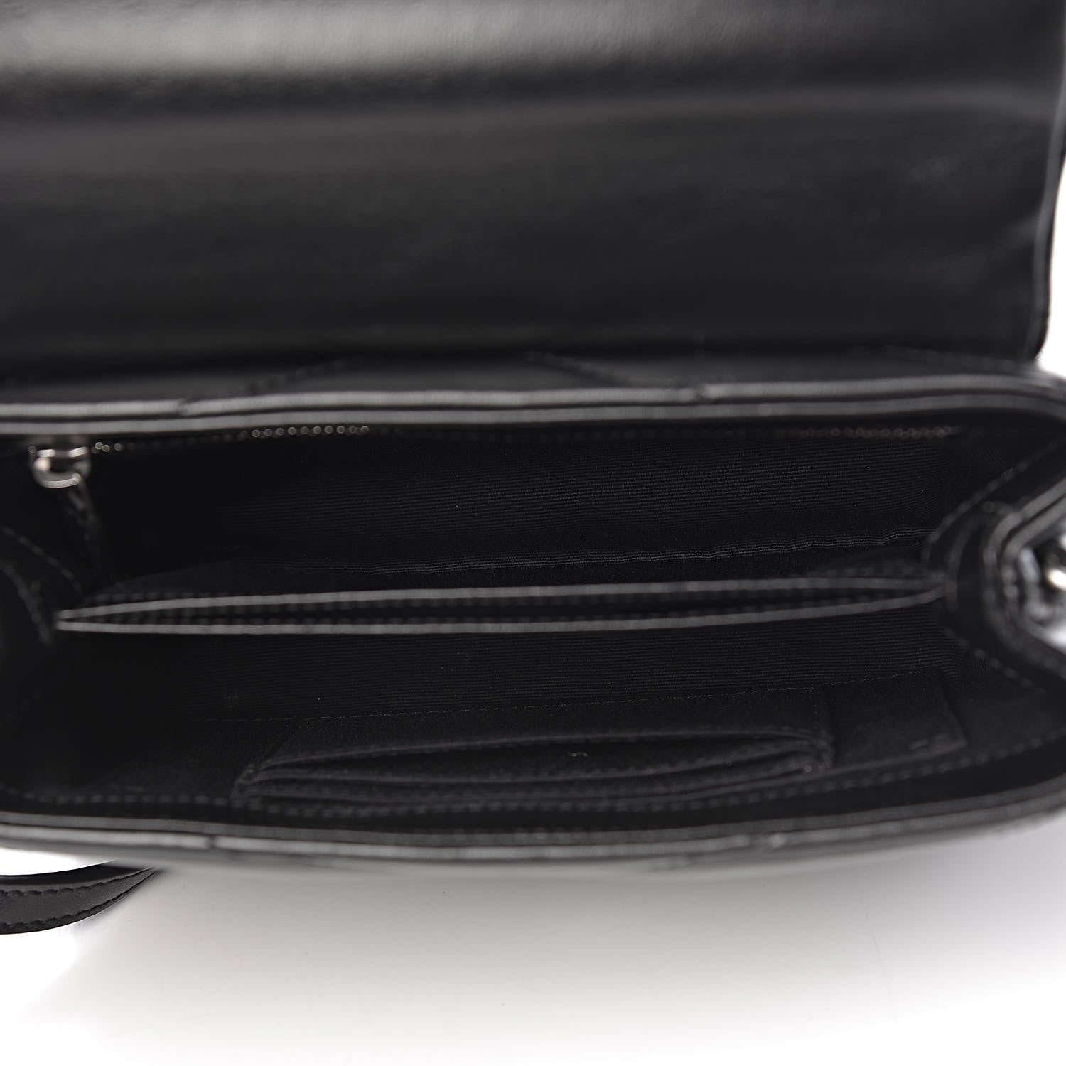 Saint Laurent Calfskin Y Quilted Monogram Toy Loulou Crossbody Bag Black 5 of 10