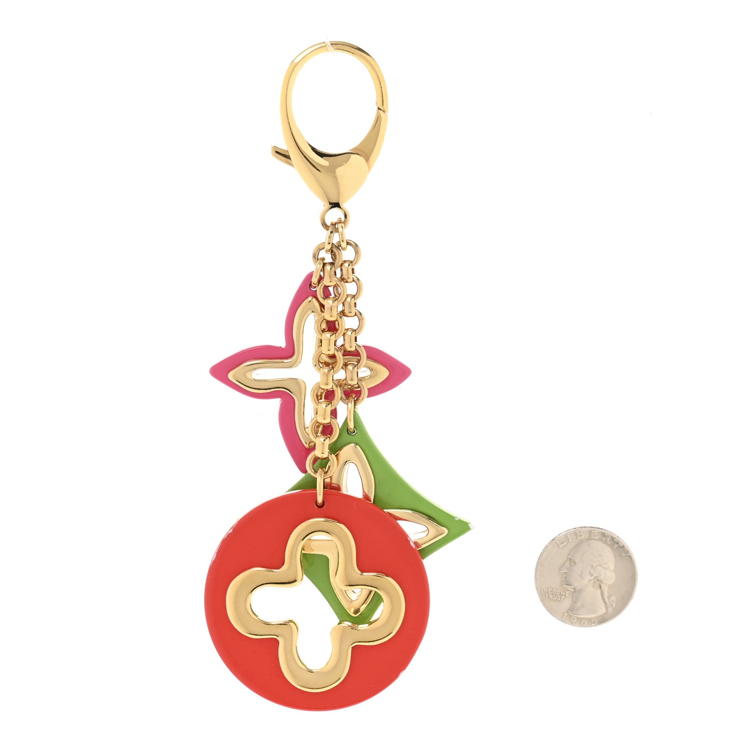 Louis Vuitton Insolence Bag Charm Pink Multicolor 2 of 5