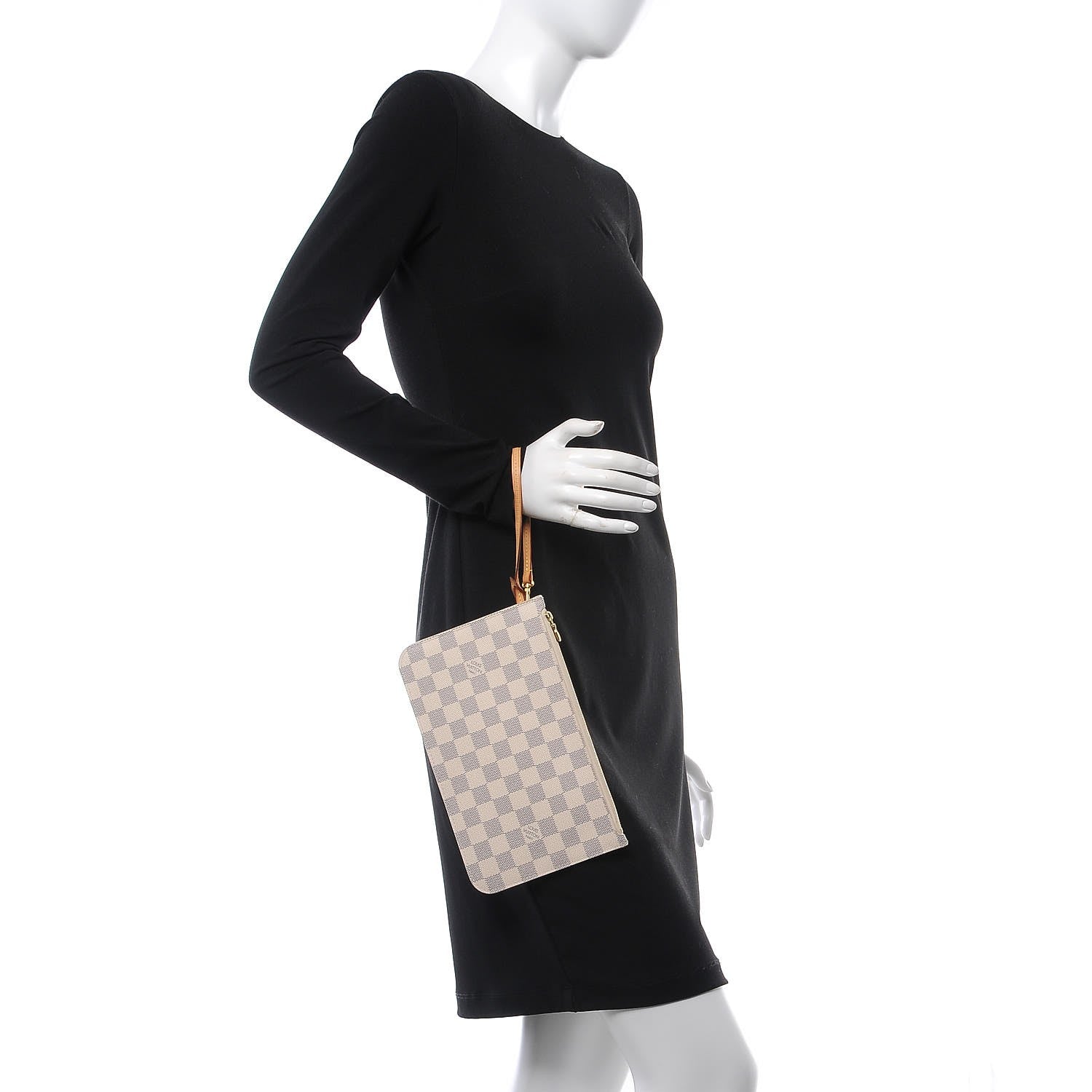 Louis Vuitton Damier Azur Neverfull MM GM Pochette 2 of 7