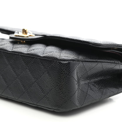 Chanel Caviar Quilted Medium Double Flap Black 9 of 9