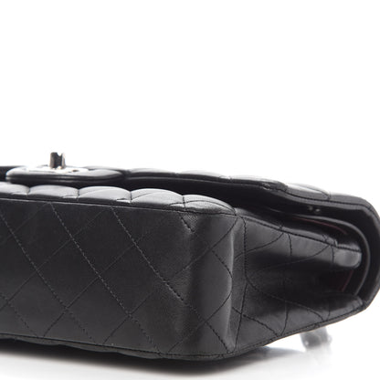Chanel Lambskin Quilted Medium Double Flap Black 9 of 14